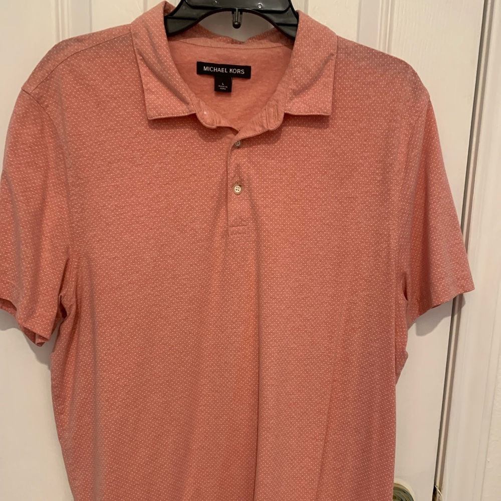 Michael Khors Salmon Color Size LG Polo